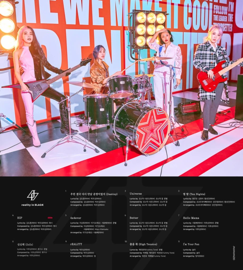 Mamamoo Reality in black